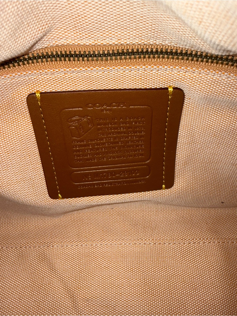 EUC Coach Mailbox Bag 1941 Saddle - Picture 14 of 15